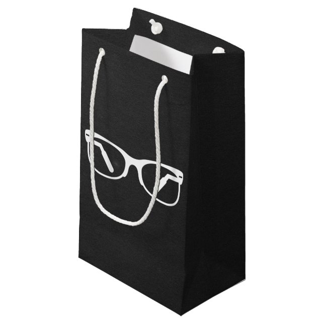 Eyeglasses Functions Pictograph Small Gift Bag (Front Angled)