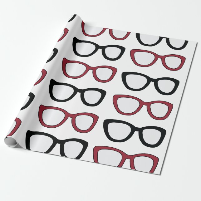 Eyeglasses Spectacles Specs Glasses Optician  Wrapping Paper (Unrolled)