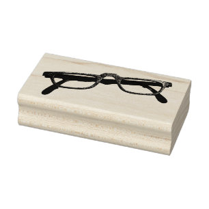 Eyeglasses Vintage Glasses Cool Old Frames Rubber Stamp