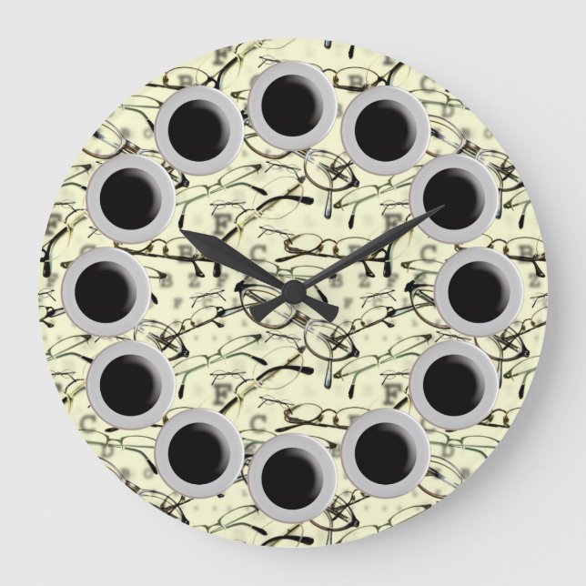 Eyeglasses Wall Clock (Front)