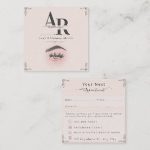 Eyelash Appointment Card