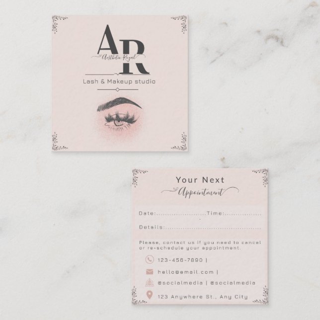 Eyelash Appointment Card (Front/Back)