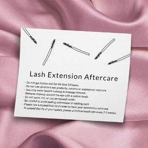 Eyelash Extension Aftercare Hand-drawn Minimalist Flyer