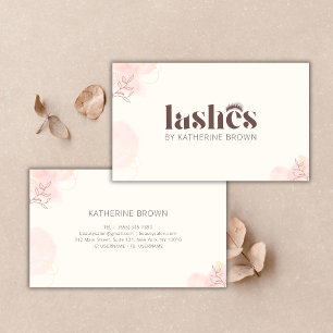Eyelash Extension Branding Elegant Lash Artist Business Card