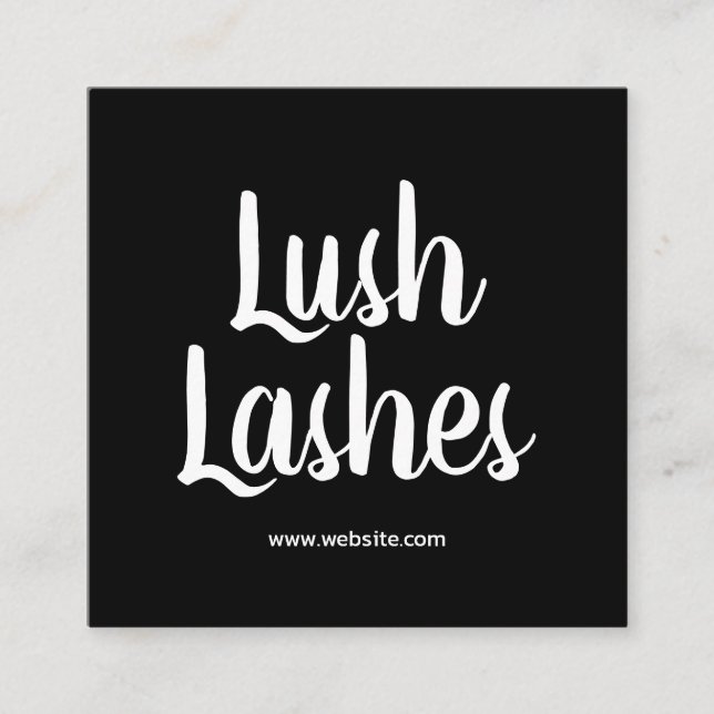 Eyelash Extensions Beauty Business Card (Front)