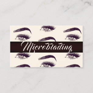 Eyelash Extensions Beauty Salon Business Card