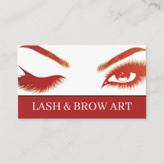 Eyelash Extensions Beauty Salon Spa Business Car Card