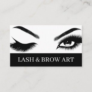 Eyelash Extensions Beauty Salon Spa Business Car Card
