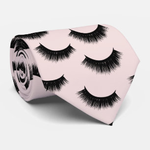 Eyelash Extensions Blush Pink Lashes Pattern Tie