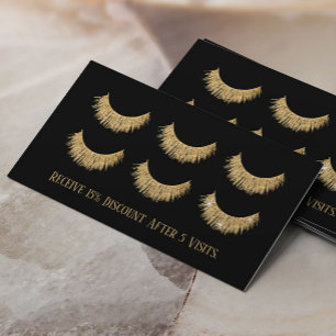 Eyelash Extensions Lash Bar Black & Gold Loyalty