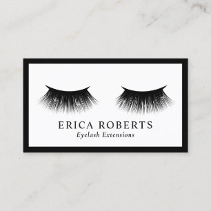 Eyelash Extensions Lashes Makeup Artist Minimalist Business Card