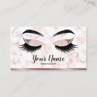 Eyelash logo business card design