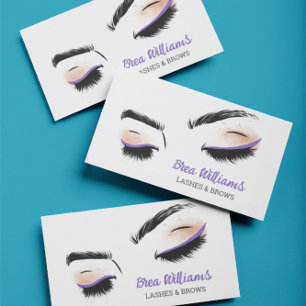 Eyelash Makeup Professional Business Card