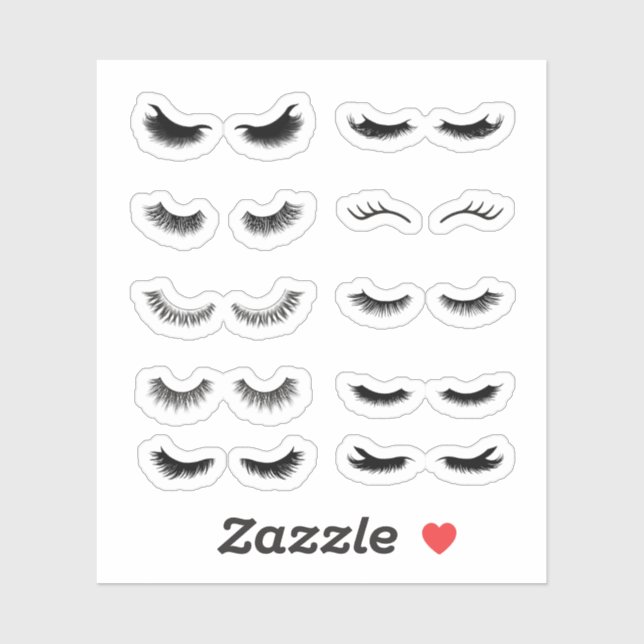 Eyelash Stickers (Sheet)