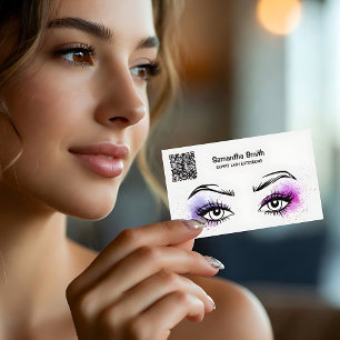 EyeLash Tech Custom QR Business Card