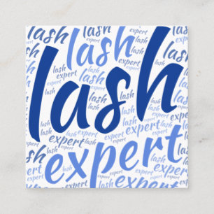 Eyelash Technician Square Business Card