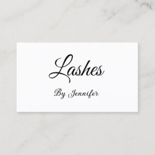 eyelashes extensions add name social media address business card
