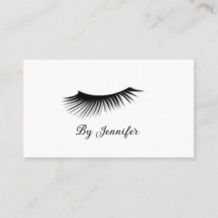 eyelashes extensions add name social media address business card