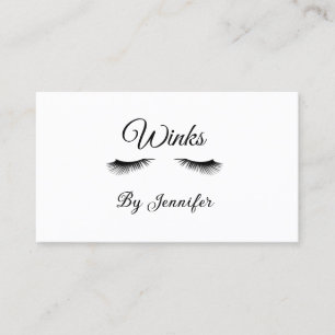eyelashes extensions add name social media address business card