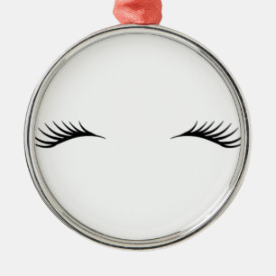 Eyelashes Metal Tree Decoration
