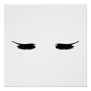 Eyelashes Modern Chic Poster
