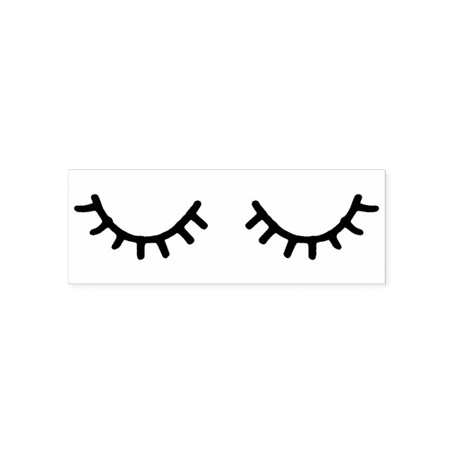 Eyelashes Self-inking Stamp (Design)