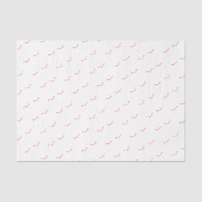 Eyelashes Tissue Paper- WHITE Tissue Paper (Front)