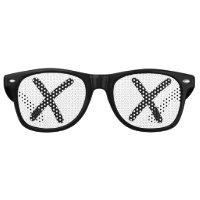 Eyeless XX eyes retro Shades /Fun Party Sunglasses