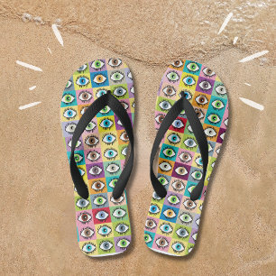 Eyes all seeing sight good looking zany quirky jandals