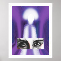 Eyes art purple