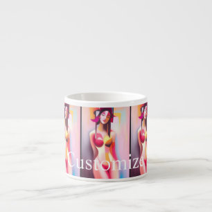 Eyes Closed Female Posing Thunder_Cove Espresso Cup