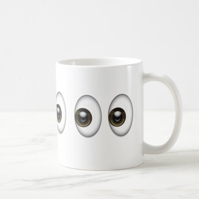Eyes Emoji Coffee Mug (Right)
