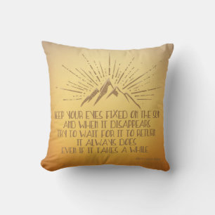 Eyes Fixed on the Sun Cushion