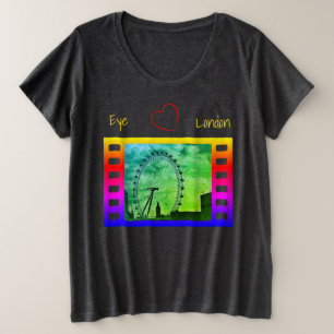 Eyes for You London Colourful GB T-Shirt Plus Size T-Shirt