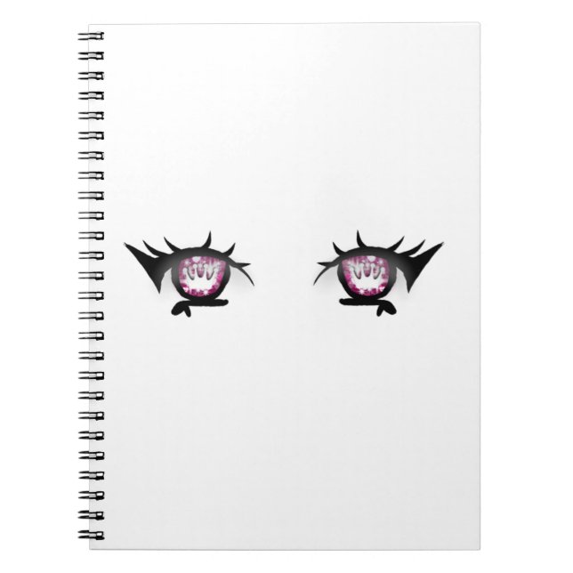 Eyes Girl Drawing Notebook (Front)