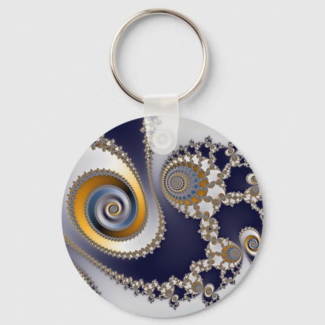 Eyes in the Sky - Fractal Key Ring (Front)