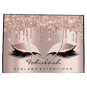 Eyes Lashes Sparkly Drips Makeup  Beauty Bridal Large Gift Bag
