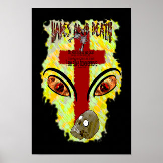 Eyes Like Blazing Fire - Revelation 1:14-18 Poster
