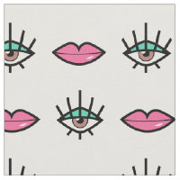 Eyes & Lips Kitschy Pattern