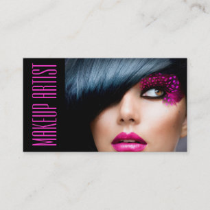Eyes Lips MakeUp Artist Cosmetology Salon Business Card