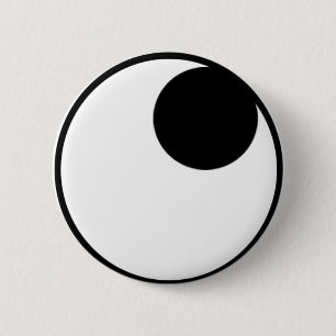 Eyes Looking Up Right 6 Cm Round Badge