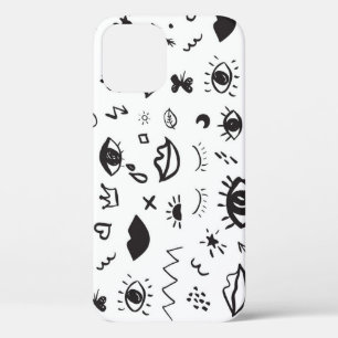 Eyes Motif: Trendy Vintage Pattern iPhone 12 Case