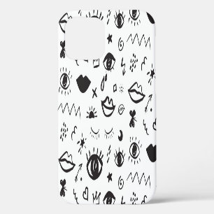 Eyes Motif: Trendy Vintage Pattern iPhone 12 Case