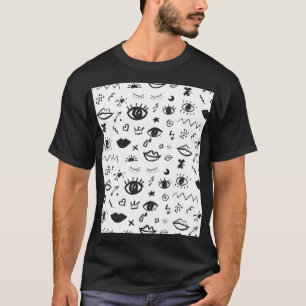 Eyes Motif: Trendy Vintage Pattern T-Shirt