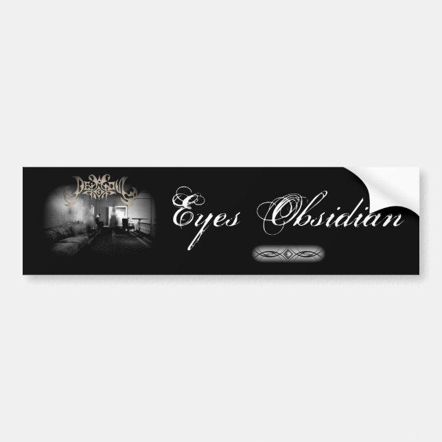 Eyes Obsidian Bumper Sticker (Front)