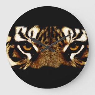 Eyes of a Tiger Large Clock