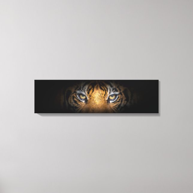Eyes Of A Tiger Panoramic Canvas Print (Front)