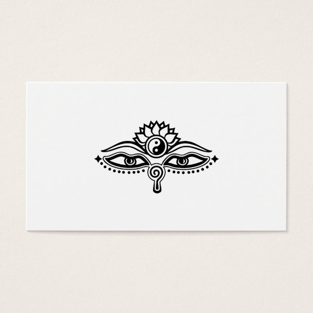 Eyes of Buddha, Yin Yang, Wisdom & Enlightenment (Front)