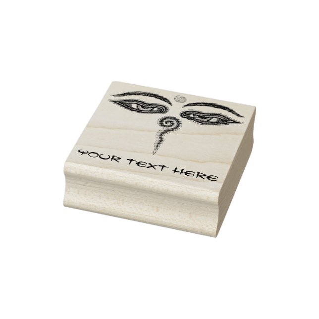 Eyes of Buddha + your ideas Rubber Stamp (Stamp)