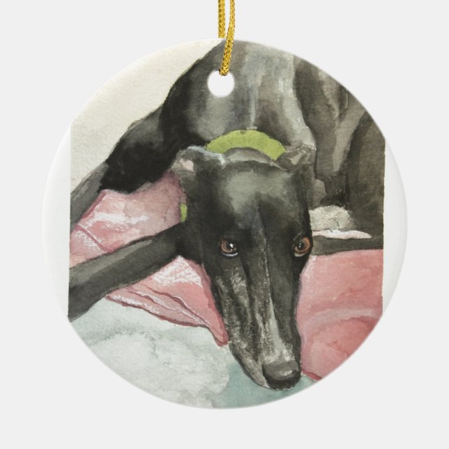 Eyes of His Soul Ceramic Tree Decoration (Front)